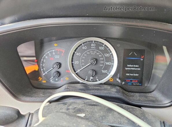 JTDEPMAE3MJ121088 2021 TOYOTA COROLLA Blue Вид щитка приладів