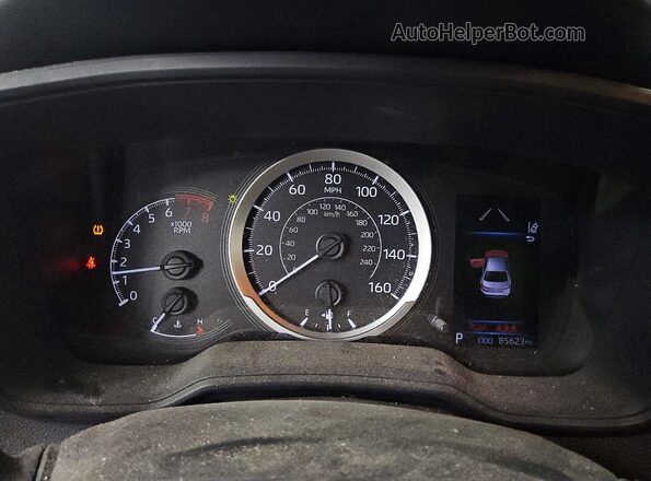JTDEPMAE3MJ168377 2021 TOYOTA COROLLA Black Instrument cluster view
