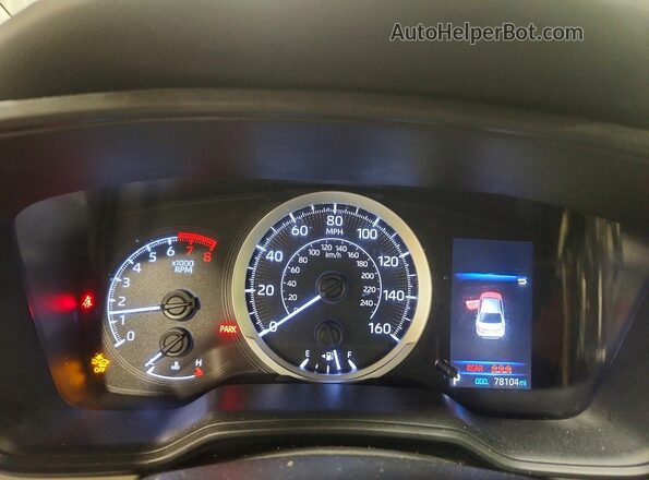 JTDEPMAEXMJ161250 2021 TOYOTA COROLLA Silver Instrument cluster view
