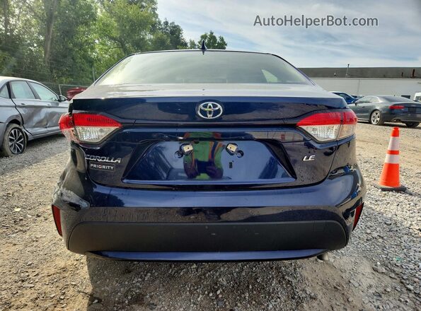 JTDEPMAEXNJ195383 2022 TOYOTA COROLLA Blue Հետևի տեսք