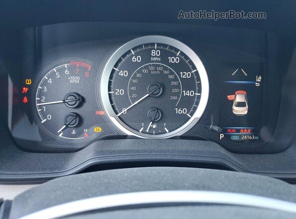 JTDEPRAE0LJ054011 2020 TOYOTA COROLLA Белый Вид щитка приборов