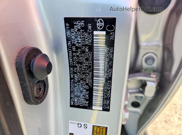 JTDEPRAE1LJ069682 2020 TOYOTA COROLLA Silver Widok komory silnika