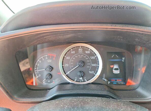 JTDEPRAE4LJ005927 2020 TOYOTA COROLLA Red Սարքավորումների վահանակի տեսք
