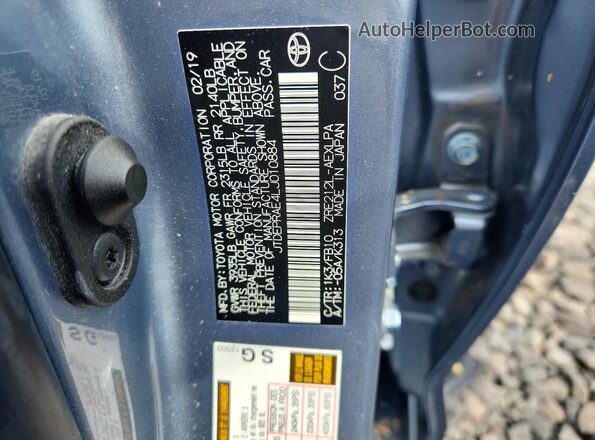 JTDEPRAE4LJ010884 2020 TOYOTA COROLLA Blue Engine compartment view