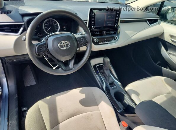 JTDEPRAE4LJ010884 2020 TOYOTA COROLLA Blue Dashboard view