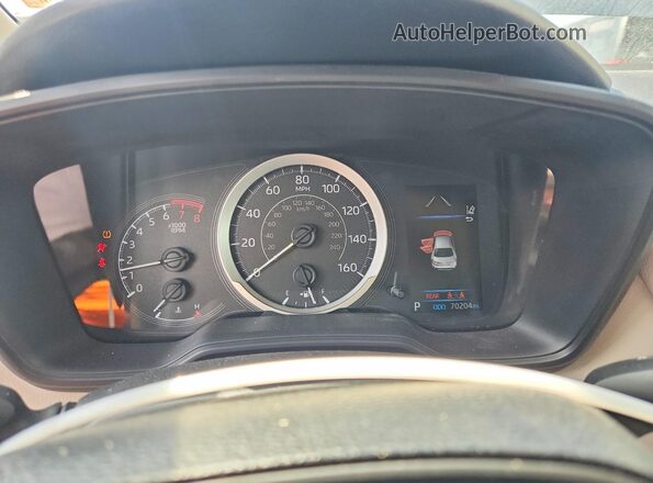 JTDEPRAE4LJ010884 2020 TOYOTA COROLLA Blue Instrument cluster view