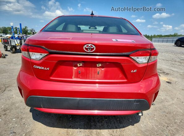 JTDEPRAE5LJ044333 2020 TOYOTA COROLLA Red Вид ззаду