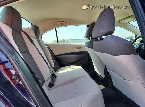 JTDEPRAE7LJ103298 2020 TOYOTA COROLLA Blue Rear seats view
