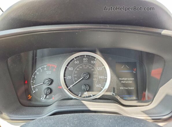 JTDEPRAE7LJ103298 2020 TOYOTA COROLLA Blue Instrument cluster view