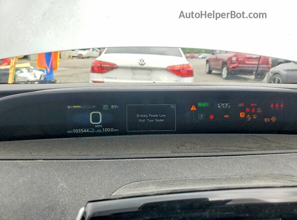 JTDKAMFP0N3203719 2022 TOYOTA PRIUS Silver Instrument cluster view