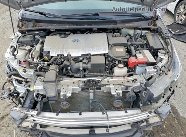 JTDKAMFP0N3203719 2022 TOYOTA PRIUS Silver Rear interior view