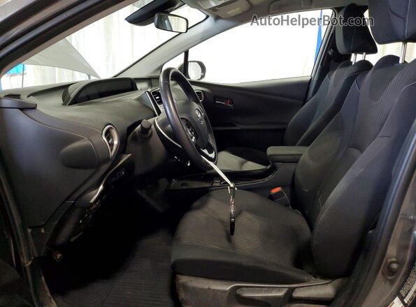 JTDKAMFP2N3220506 2022 TOYOTA PRIUS Gray Widok wnętrza z przodu