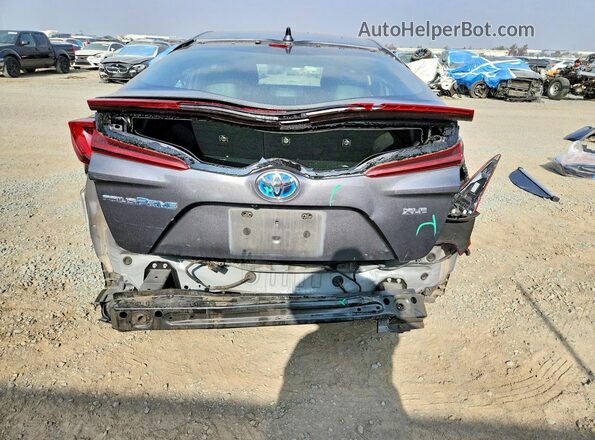 JTDKAMFP2N3224779 2022 TOYOTA PRIUS Gray Вид ззаду