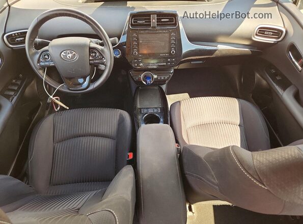 JTDKAMFP3M3180791 2021 TOYOTA PRIUS Серебряный Вид панели приборов
