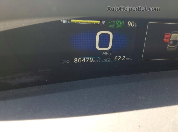 JTDKAMFP6M3182471 2021 TOYOTA PRIUS Silver Սարքավորումների վահանակի տեսք