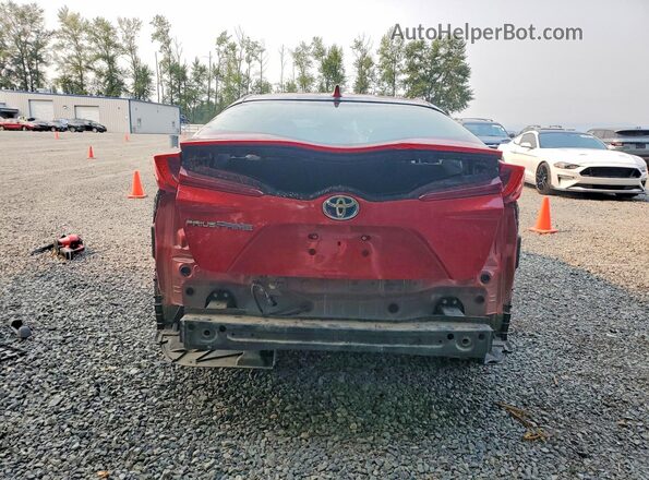 JTDKAMFP7M3186142 2021 TOYOTA PRIUS Красный Вид сзади