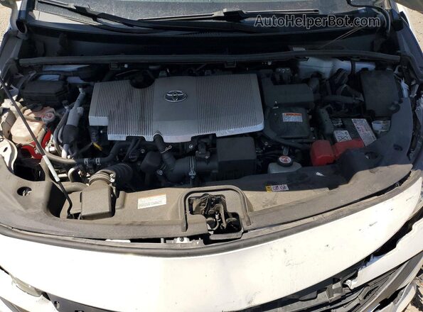 JTDKAMFP8M3189129 2021 TOYOTA PRIUS White უკანა სალონის ხედი