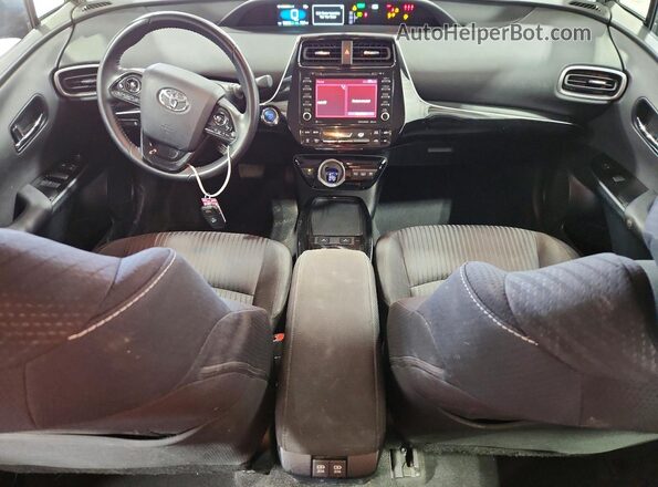 JTDKAMFP9M3194694 2021 TOYOTA PRIUS Gray Առջևի վահանակի տեսք