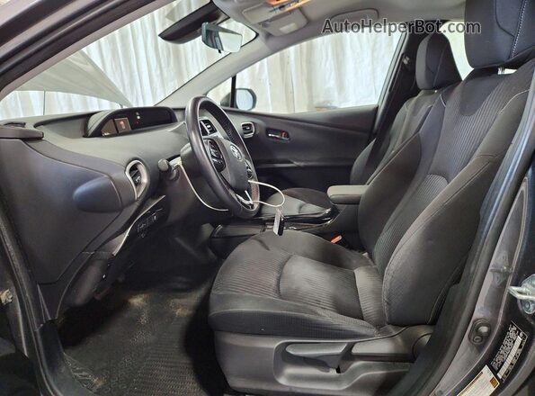 JTDKAMFP9M3194694 2021 TOYOTA PRIUS Gray Սալոնի դիմացի տեսք