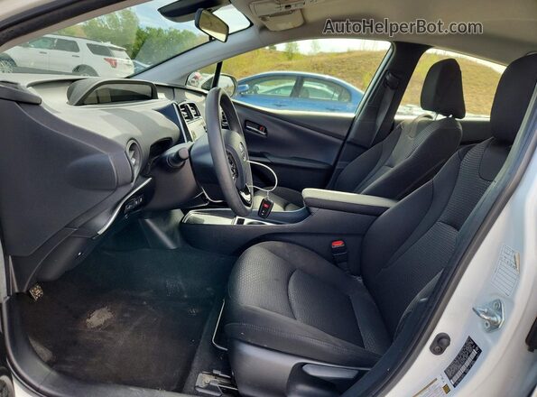 JTDKAMFU0M3152386 2021 TOYOTA PRIUS Белый Вид салона спереди