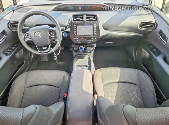 JTDKAMFU0M3152386 2021 TOYOTA PRIUS Белый Вид панели приборов