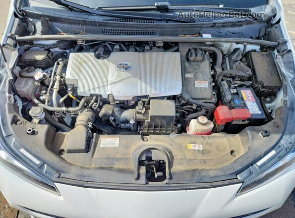 JTDKAMFU0M3152386 2021 TOYOTA PRIUS Белый Вид задней части салона