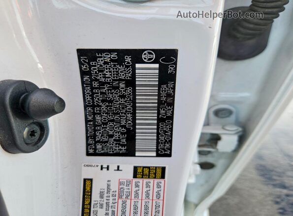 JTDKAMFU0M3152386 2021 TOYOTA PRIUS Белый Вид подкапотного пространства