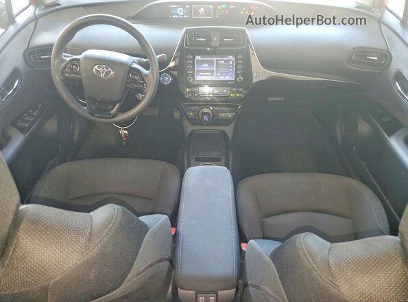 JTDKAMFU0N3170260 2022 TOYOTA PRIUS Red Вид панелі приладів