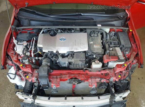JTDKAMFU0N3170260 2022 TOYOTA PRIUS Red Вид задньої частини салону