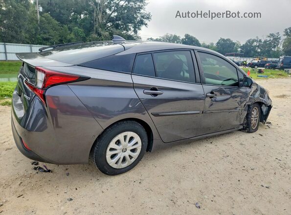 JTDKAMFU3M3138918 2021 TOYOTA PRIUS Gray Trasero derecho