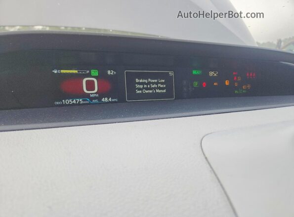 JTDKAMFU3M3138918 2021 TOYOTA PRIUS Gray Vista del cuadro de instrumentos