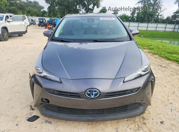 JTDKAMFU3M3138918 2021 TOYOTA PRIUS Gray Vista frontal