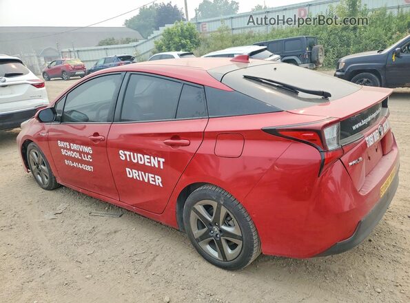 JTDKAMFU5M3131727 2021 TOYOTA PRIUS Red უკანა მარცხენა