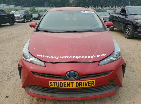 JTDKAMFU5M3131727 2021 TOYOTA PRIUS Red წინა ხედი