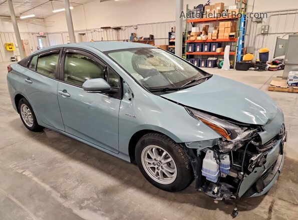 JTDKAMFU5M3145238 2021 TOYOTA PRIUS Blue Առջևի աջ