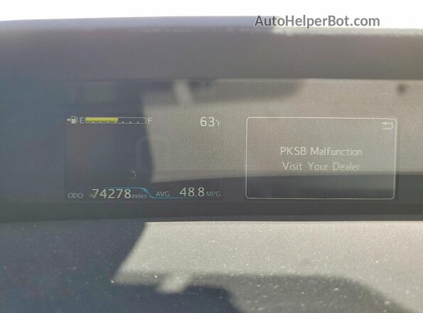 JTDKAMFU5N3178807 2022 TOYOTA PRIUS Белый Вид щитка приборов