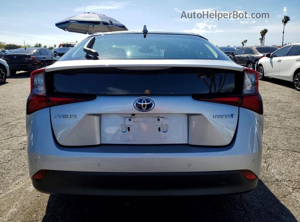 JTDKAMFU8N3156252 2022 TOYOTA PRIUS Silver Rear view