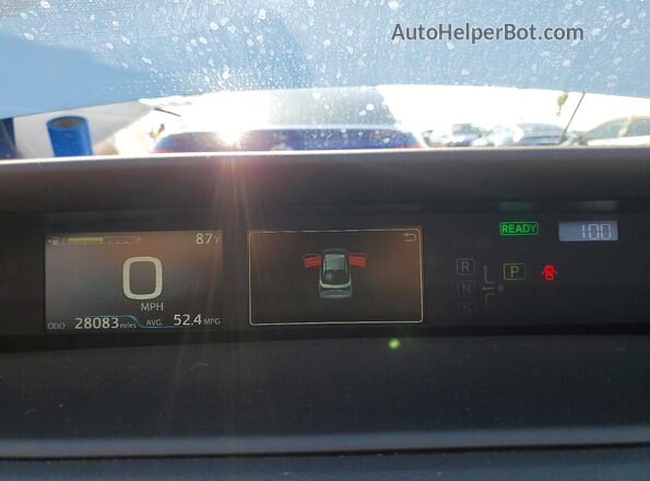 JTDKAMFU8N3156252 2022 TOYOTA PRIUS Silver Instrument cluster view