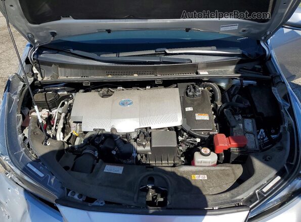 JTDKAMFU8N3156252 2022 TOYOTA PRIUS Silver Rear interior view