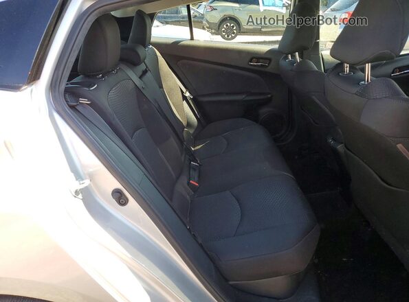 JTDKAMFU8N3156252 2022 TOYOTA PRIUS Silver Rear seats view