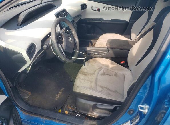 JTDKAMFUON3166807 2022 TOYOTA PRIUS Blue Սալոնի դիմացի տեսք