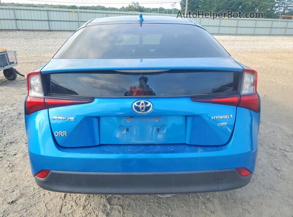 JTDKAMFUON3166807 2022 TOYOTA PRIUS Blue Հետևի տեսք