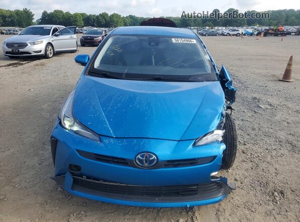 JTDKAMFUON3166807 2022 TOYOTA PRIUS Blue Դիմացի տեսք