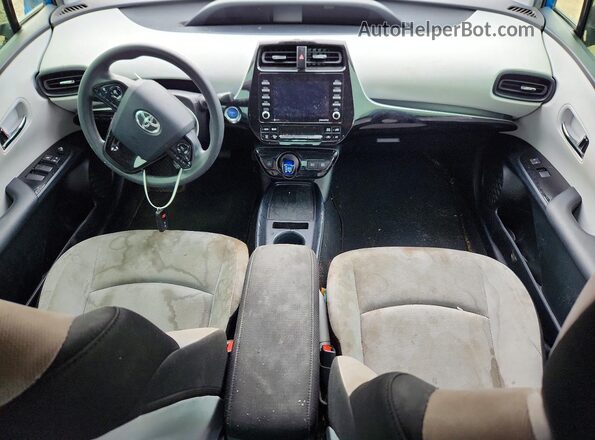 JTDKAMFUON3166807 2022 TOYOTA PRIUS Blue Առջևի վահանակի տեսք