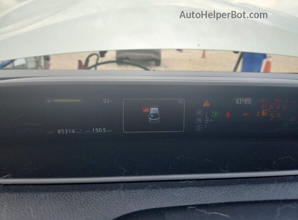 JTDKARFP0H3060031 2017 TOYOTA PRIUS White Vista del cuadro de instrumentos