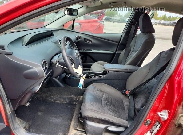 JTDKARFP2H3049628 2017 TOYOTA PRIUS Burgundy Вид салону спереду