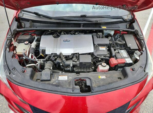 JTDKARFP2H3049628 2017 TOYOTA PRIUS Burgundy Вид задньої частини салону