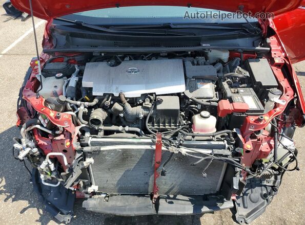 JTDKARFP2L3144487 2020 TOYOTA PRIUS Red Вид задньої частини салону