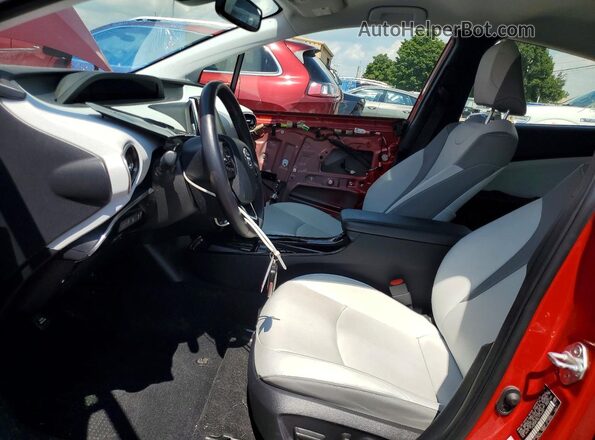 JTDKARFP2L3144487 2020 TOYOTA PRIUS Red Вид салону спереду
