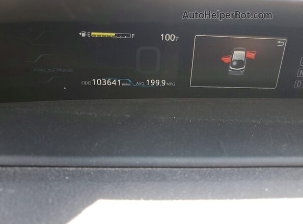 JTDKARFP3H3016928 2017 TOYOTA PRIUS White Instrument cluster view
